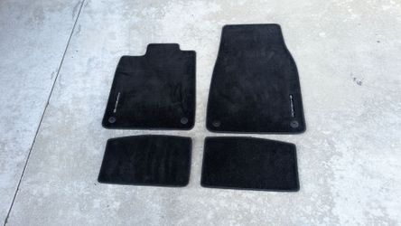 Porsche Taycan (2020-2024) Black Carpet Floor Mats - Set of 4 Genuine OEM