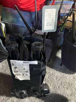 Black Folding Multi-Function Utility Cart