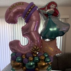 LITTLE MERMAID BALLOON BOUQUET 