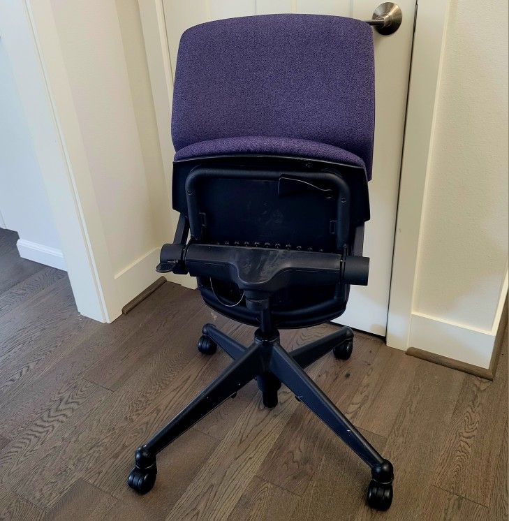 Vecta Office/Task Chair Purple /Black - Seat folds up.