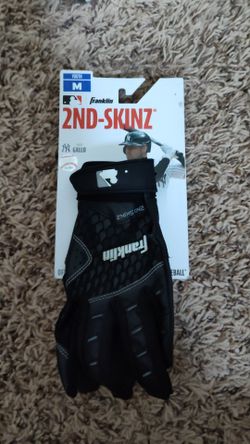 Franklin 2nd skinz youth medium black baseball football gloves 
