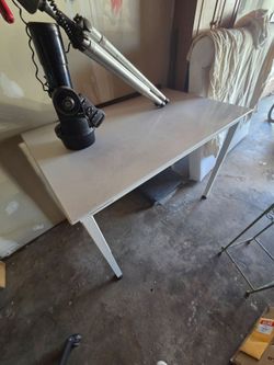 White Polypropylene Table/Lab Work Bench