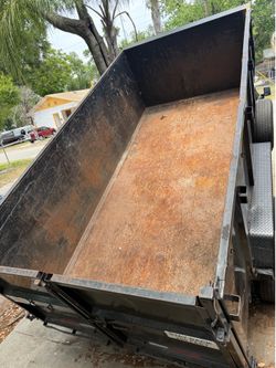 7X14 dump trailer for use