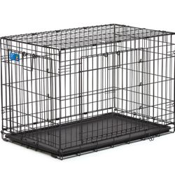 36” Double door Folding dog crate 