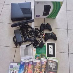 Xbox 360 With 7 Games 2 Controllers And Kinect $80 for All Firm Price 