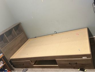 Twin captains bed frame
