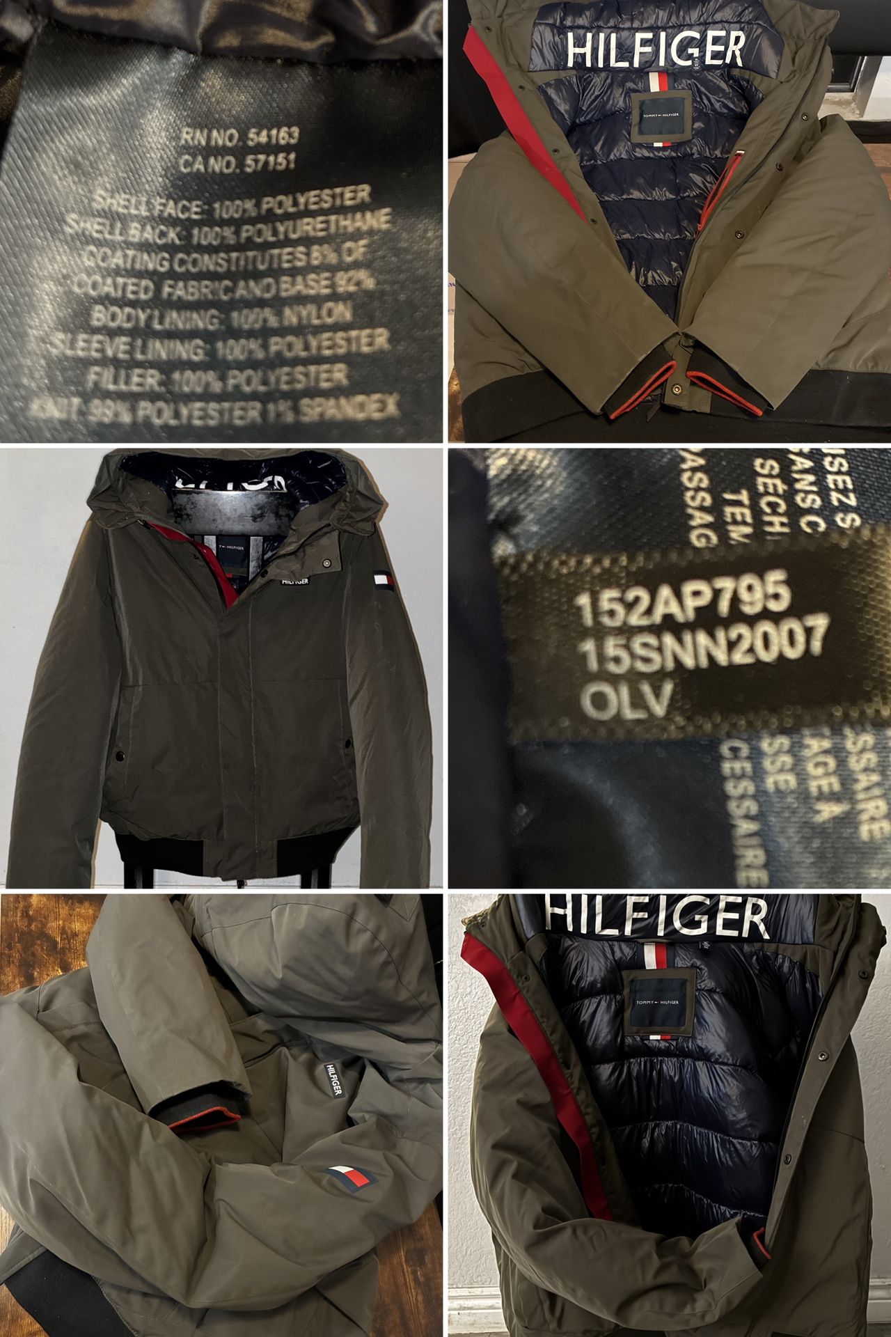 Tommy Hilfiger Jacket – XL – Olive Green / Navy Blue