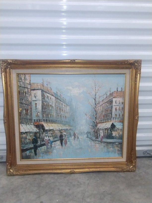Vintage Oil Painting By H. Gailey