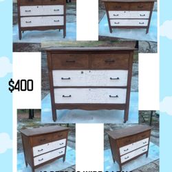 Refinished Antique Dresser 