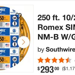 Electrical Wire 10/2 Romex