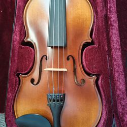 Bellafina Sonata Violin Outfit 4/4 Size With Case, Bow, and Chinrest