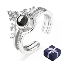 I Love You Projection Ring and Jewelry Gift Box