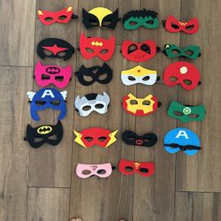 22 Kids Super Heroes Party Masks