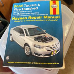 Ford Taurus Or Five Hundred Haynes Vehicle Repair Manual 36076