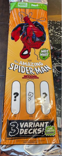 The amazing spiderman x huf 321 skateboard blind bag