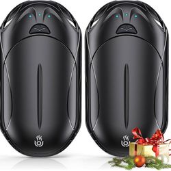 new 2-Pack Hand Warmers Rechargeable,6000mAh Portable Pocket Warmer