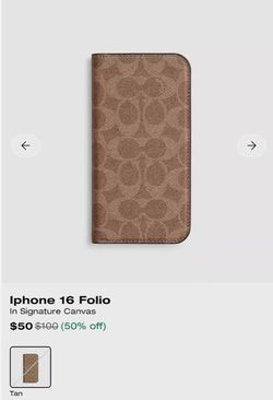 iPhone  16 coach iPhone wallet case NEW