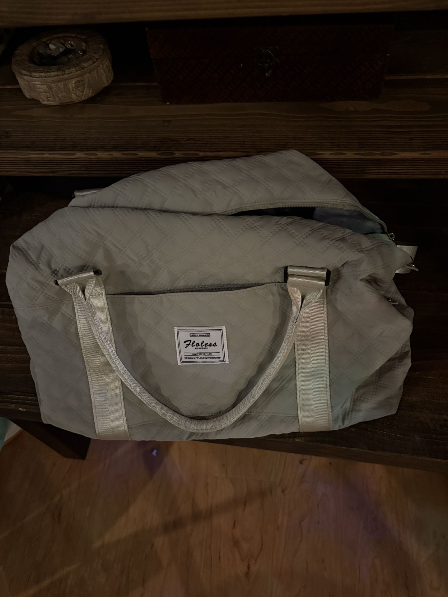 Hospital Bag Duffle Bag Sage Green