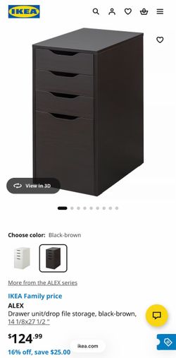 IKEA ALEX Drawer Unit