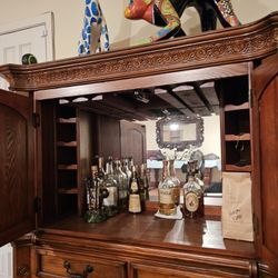 Bar Locking Wooden Antique