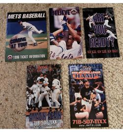 Mets ticket brochure lot of 5