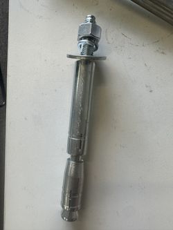 Double expansion tube extended foundation bolts