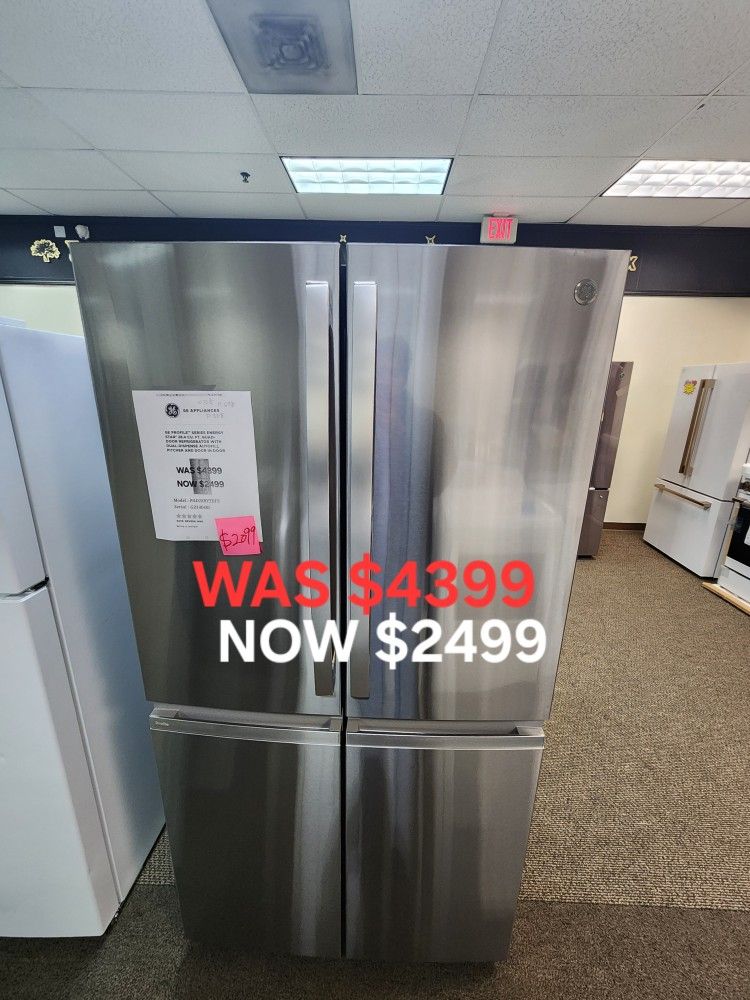 GE PROFILE SERIES ENERGY STAR 28.4 CU. FT. QUAD DOOR REFRIGERATOR WITH DUAL DISPENSE AUTOFILL 