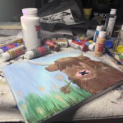 Highland Cow Painting