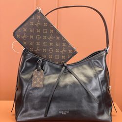 Authentic LV CarryAll MM Dark Tote Bag – Full Set Packaging | LV CARRYALL