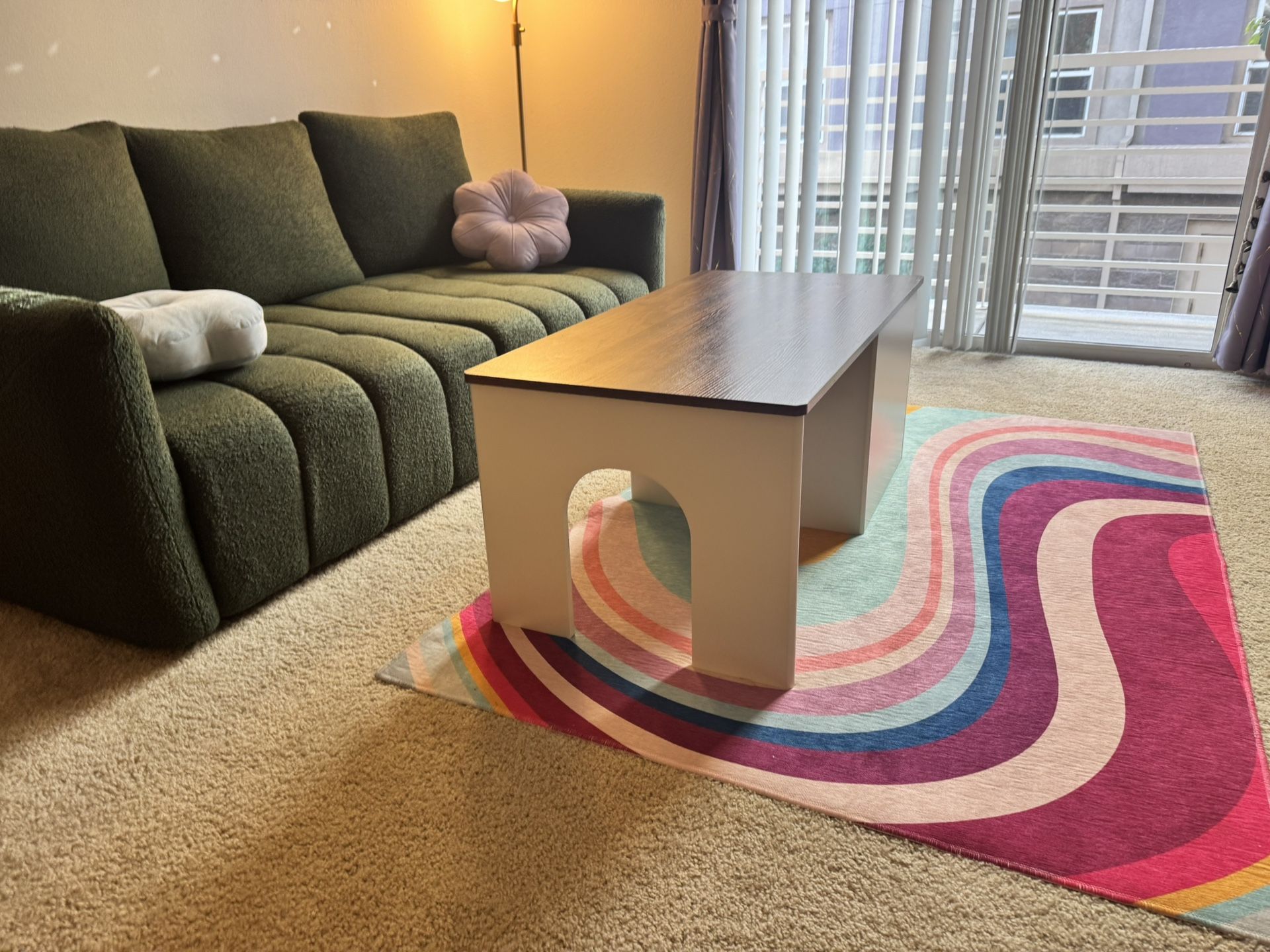 Coffee Table With Pet Nook