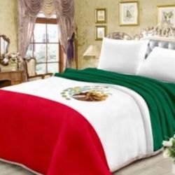 Cobija  Queen Size  Bandera Mexicana.  $80 