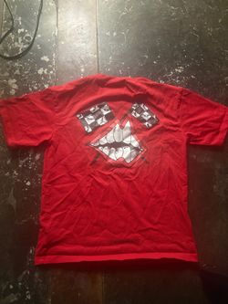 Red Chrome Hearts Short Sleeve Shirt ( Small )