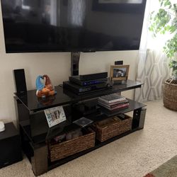 Glass Tv Stand With Mount