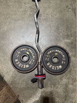 Olympic curl bar weights