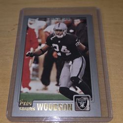 2001 TOPPS #12 CHARLES WOODSON OAKLAND RAIDERS