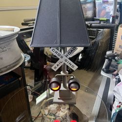 The Pottery Barn Railroad Lamp 