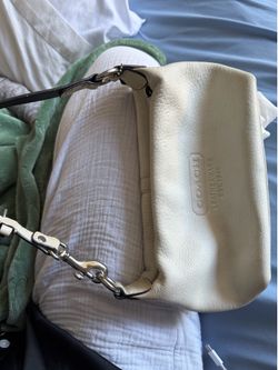 White Coach baguette bag