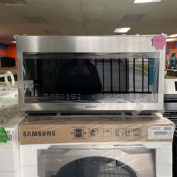 STAINLESS STEEL SAMSUNG MICROWAVE OVEN 