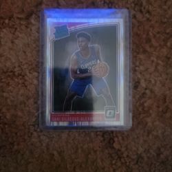 2018/19 Donruss Optic Shai Alexander Shock