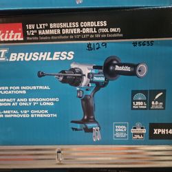 Makita
18V Lithium-Ion Brushless 1/2 In. Cordless Hammer Driver Drill (Tool Only)