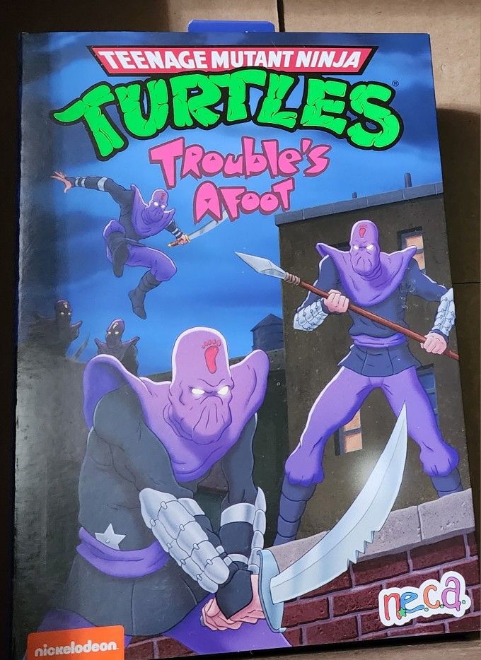 NECA Teenage Mutant Ninja Turtles 7" Cartoon Trouble's Afoot Foot Soldier