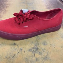 Translucent Red Size 13 Vans 