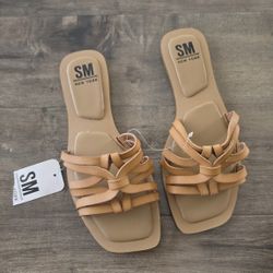 SM New York Melody Sandal Tan Women's Size 7 NWT