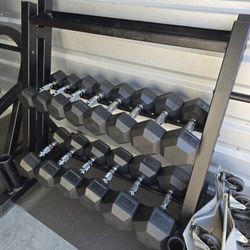 Weight Dumbbells & Multipurpose Rack