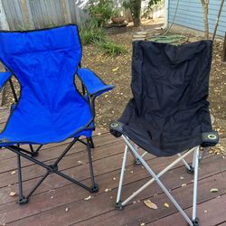 Deluxe Blue Camping Chair