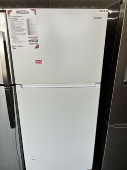 💎 Clean White 21 Cu. Ft. Top‑Freezer Refrigerator – Family Ready!