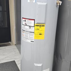 Water Heater Electric 50 Gallons 1 Year Warranty Garantia Por Escrito 