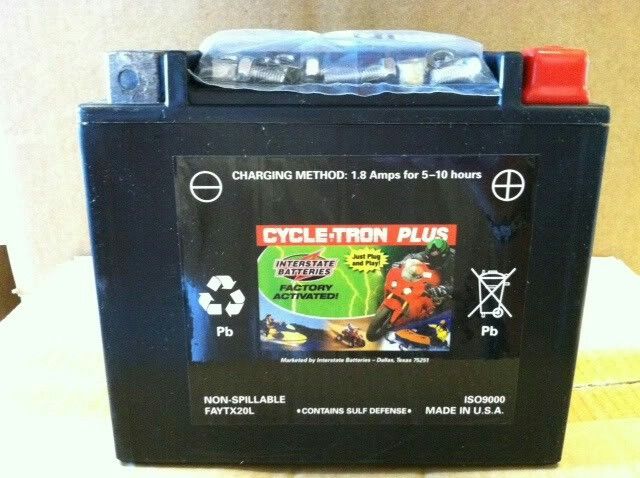 Motorcycle (New) Batteries save 20% All Rider Gear INTERSTATE