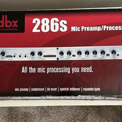 dbx 286s Mic Preamp / Processor – Excellent Condition w/ Original Box