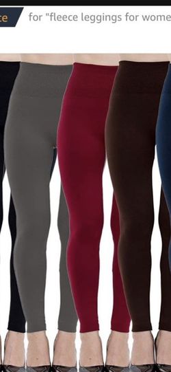 Fleece lined leggings warm brand new 5 pc in bag